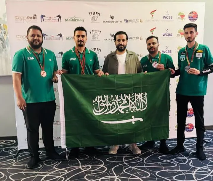 أخضر البليارد والسنوكر يحصد 6 ميداليات في بطولة كأس الاتحاد العربي 2025